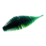 Maxbell Soft Fishing Lure Worm Grub Maggots Lure for Trout Bass Freshwater Saltwater Green