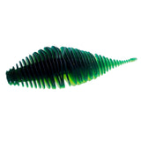 Maxbell Soft Fishing Lure Worm Grub Maggots Lure for Trout Bass Freshwater Saltwater Green