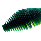 Maxbell Soft Fishing Lure Worm Grub Maggots Lure for Trout Bass Freshwater Saltwater Green