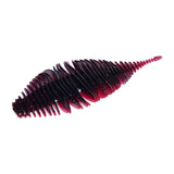 Maxbell Soft Fishing Lure Worm Grub Maggots Lure for Trout Bass Freshwater Saltwater Red Black
