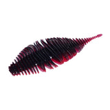 Maxbell Soft Fishing Lure Worm Grub Maggots Lure for Trout Bass Freshwater Saltwater Red Black
