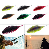 Maxbell Soft Fishing Lure Portable Lifelike Fishing Accessories for Bass Trout River Grass Green