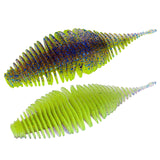 Maxbell Soft Fishing Lure Portable Lifelike Fishing Accessories for Bass Trout River Grass Green