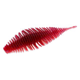 Maxbell Soft Fishing Lure Portable Lifelike Fishing Accessories for Bass Trout River Red White