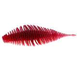 Maxbell Soft Fishing Lure Portable Lifelike Fishing Accessories for Bass Trout River Red White