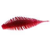 Maxbell Soft Fishing Lure Portable Lifelike Fishing Accessories for Bass Trout River Red White