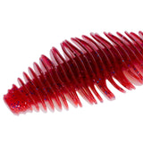 Maxbell Soft Fishing Lure Portable Lifelike Fishing Accessories for Bass Trout River Red White