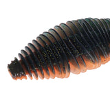 Maxbell Soft Fishing Lure Portable Lifelike Fishing Accessories for Bass Trout River Orange