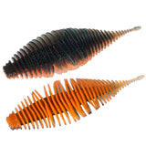 Maxbell Soft Fishing Lure Portable Lifelike Fishing Accessories for Bass Trout River Orange