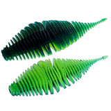 Maxbell Soft Fishing Lure Portable Lifelike Fishing Accessories for Bass Trout River Green