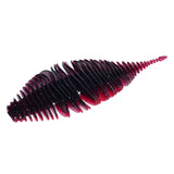 Maxbell Soft Fishing Lure Portable Lifelike Fishing Accessories for Bass Trout River Black Red