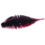 Maxbell Soft Fishing Lure Portable Lifelike Fishing Accessories for Bass Trout River Black Red