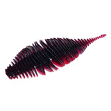 Maxbell Soft Fishing Lure Portable Lifelike Fishing Accessories for Bass Trout River Black Red