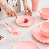 Maxbell Dinnerware Set Reusable Lightweight Outdoor Tableware for Hiking Fishing BBQ