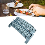 Maxbell Press Kebab Maker Easy to Use Easy to Clean Manual Kabob Tool for BBQ Newbie