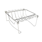 Maxbell Chicken Leg Rack Easy to Use 3 in 1 Rectangle Rib Rack for Meat Oven Cooking