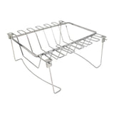 Maxbell Chicken Leg Rack Easy to Use 3 in 1 Rectangle Rib Rack for Meat Oven Cooking