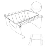 Maxbell Chicken Leg Rack Easy to Use 3 in 1 Rectangle Rib Rack for Meat Oven Cooking