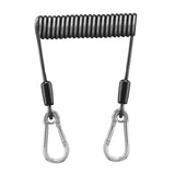 Maxbell Fishing Lanyard Coil Lanyard Security Leash Professional Fishing Pole Tether 1.5m