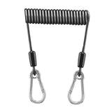 Maxbell Fishing Lanyard Coil Lanyard Security Leash Professional Fishing Pole Tether 1.5m