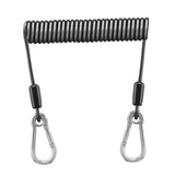 Maxbell Fishing Lanyard Coil Lanyard Security Leash Professional Fishing Pole Tether 2m