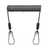 Maxbell Fishing Lanyard Coil Lanyard Security Leash Professional Fishing Pole Tether 2m