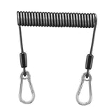 Maxbell Fishing Lanyard Coil Lanyard Security Leash Professional Fishing Pole Tether 2m
