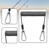 Maxbell Fishing Lanyard Coil Lanyard Security Leash Professional Fishing Pole Tether 2m