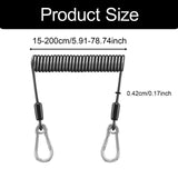 Maxbell Fishing Lanyard Coil Lanyard Security Leash Professional Fishing Pole Tether 2m