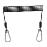 Maxbell Fishing Lanyard Coil Lanyard Security Leash Professional Fishing Pole Tether 300cm
