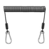 Maxbell Fishing Lanyard Coil Lanyard Security Leash Professional Fishing Pole Tether 300cm