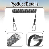 Maxbell Fishing Lanyard Coil Lanyard Security Leash Professional Fishing Pole Tether 300cm