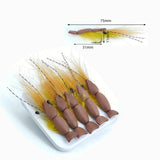 Maxbell 5x Fly Fishing Lures Portable Fly Fishing Baits for Bluegill Sunfish Panfish