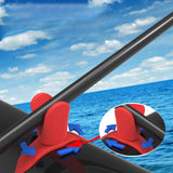 Maxbell Fishing Rod Holder Lightweight Fishing Rod Stand for Canoe Dock Fishing Boat Black