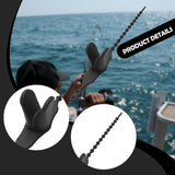 Maxbell Fishing Rod Holder Lightweight Fishing Rod Stand for Canoe Dock Fishing Boat Black