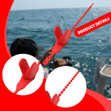 Maxbell Fishing Rod Holder Lightweight Fishing Rod Stand for Canoe Dock Fishing Boat Red