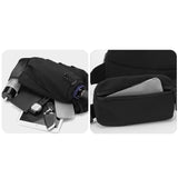 Maxbell Harness Chest Pack for Woman and Man Multi Pocket Portable Sport Storage Bag Black