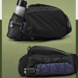 Maxbell Harness Chest Pack for Woman and Man Multi Pocket Portable Sport Storage Bag Black