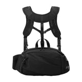 Maxbell Harness Chest Pack for Woman and Man Multi Pocket Portable Sport Storage Bag Black