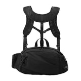 Maxbell Harness Chest Pack for Woman and Man Multi Pocket Portable Sport Storage Bag Black