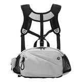 Maxbell Harness Chest Pack for Woman and Man Multi Pocket Portable Sport Storage Bag Beige White