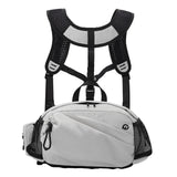 Maxbell Harness Chest Pack for Woman and Man Multi Pocket Portable Sport Storage Bag Beige White