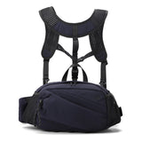 Maxbell Harness Chest Pack for Woman and Man Multi Pocket Portable Sport Storage Bag Dark Blue