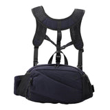 Maxbell Harness Chest Pack for Woman and Man Multi Pocket Portable Sport Storage Bag Dark Blue