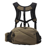 Maxbell Harness Chest Pack for Woman and Man Multi Pocket Portable Sport Storage Bag Coffee