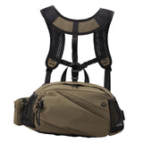 Maxbell Harness Chest Pack for Woman and Man Multi Pocket Portable Sport Storage Bag Coffee