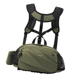 Maxbell Harness Chest Pack for Woman and Man Multi Pocket Portable Sport Storage Bag Green
