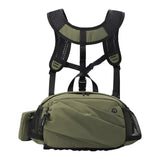 Maxbell Harness Chest Pack for Woman and Man Multi Pocket Portable Sport Storage Bag Green
