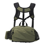 Maxbell Harness Chest Pack for Woman and Man Multi Pocket Portable Sport Storage Bag Green