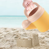 Maxbell Beach Toys Sand Set Summer Beach Bucket for Boys and Girls Age 3-10 Backyard Yellow